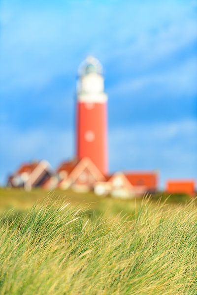 Texel lighthouse in the dunes during a stormy autumn morning by Sjoerd van der Wal Photography