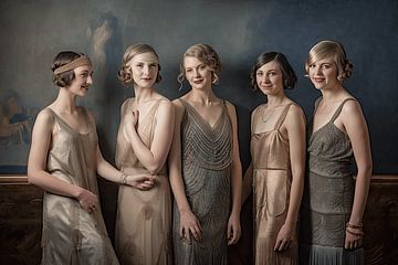 Five Gatsby Girls van Franziska Pfeiffer