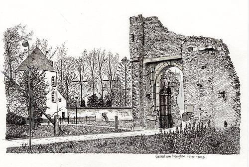 Porte du château d'Aldenborgh Weert