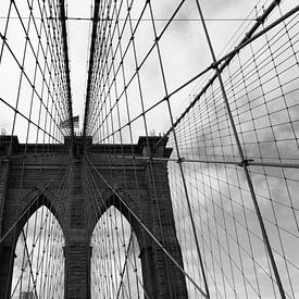 Lines of Brooklyn Bridge by Ronn Perdok