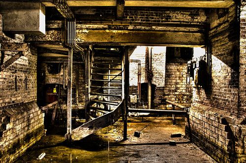 Opgang uit de Kelder in een Pakhuis in Rotterdam RawBird Photo's Wouter Putter