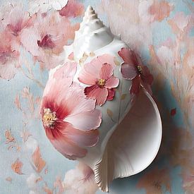 Coquillage floral sur Jacky