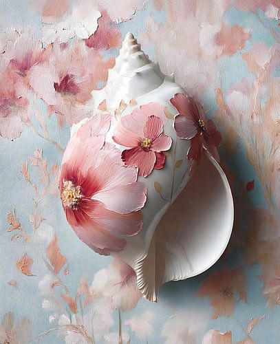 Floral Seashell