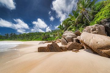 Plage de rêve sur l'île de Mahé, aux Seychelles. sur Voss Fine Art Fotografie