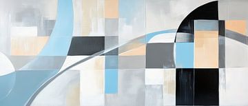 Abstract composition in soft colours by Poster Art Shop