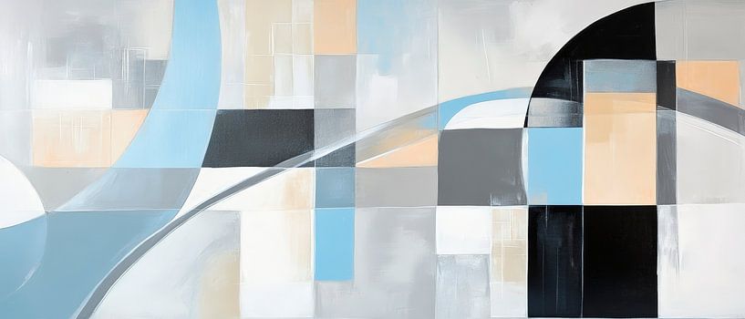 Abstract composition in soft colours by Poster Art Shop