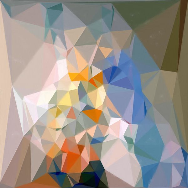 Abstract geometric triangles by Maurice Dawson
