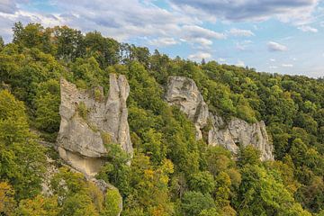 Gebrochen Gutenstein castle ruins in the Upper Danube Nature Park by BlattArt - Christine Horn