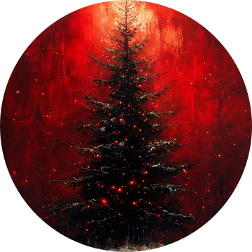 Stralende Nacht - Kerstboom in Vurige Gloed
