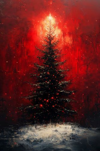 Radiant Night - Weihnachtsbaum in feurigem Glühen