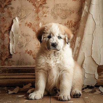 Pyrenese Puppy ondeugenheid van Karina Brouwer