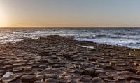 Sunset at the Giant's Causeway in Northern Ireland