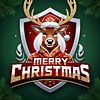 Merry Christmas Rentier von Liona Toussaint