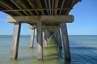 Architectural perspective under the pier in Florida