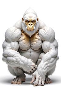GORILLA: Premium Porträt Fine Art Wandbild