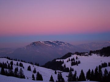 Dusk At Mount Rigi