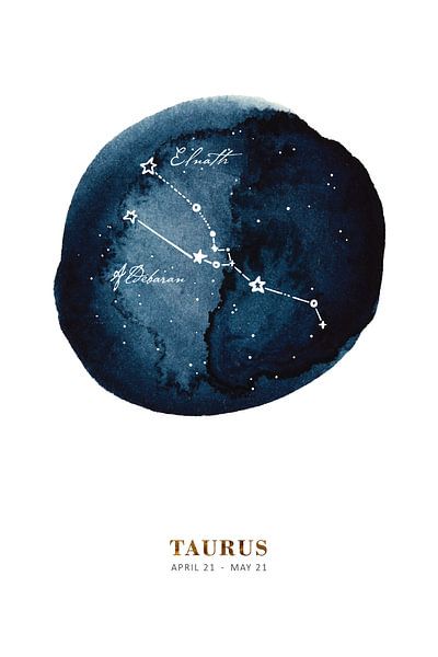 Astrologisch teken Stier van Alina Buffiere by The Artcircle