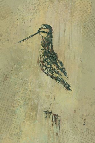 Watersnip in groen tinten