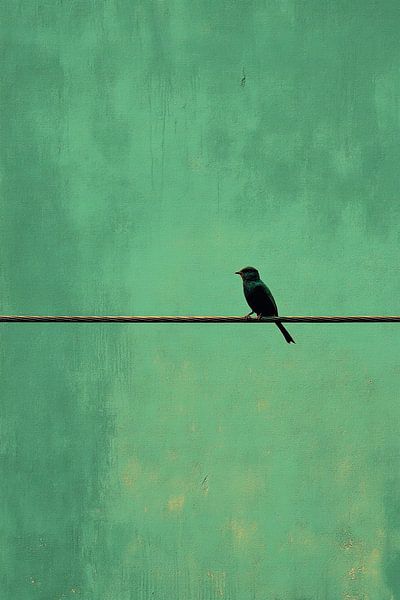 Stille vogel aan de lijn van Mosaic Dialogue