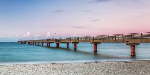 Evening atmosphere at the pier Prerow