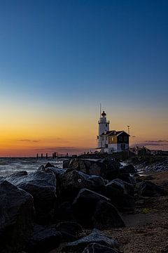The Lighthouse of Marken, the Horse. by Gert Hilbink