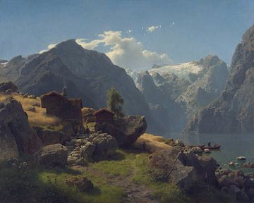 Hans Gude, Balestrand, 1848 van Atelier Liesjes