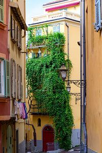 Straßenansicht in Nizza, Frankreich, an einem Sommertag.