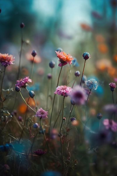 Fleurs de champs colorées No 2 par Treechild