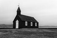 Zwarte kerk Búðakirkja  van Stephan van Krimpen thumbnail