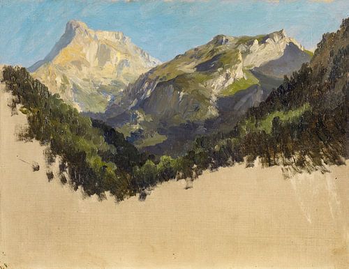 Carlos de Haes-Alpengebied, steenbergen, Antiek landschap