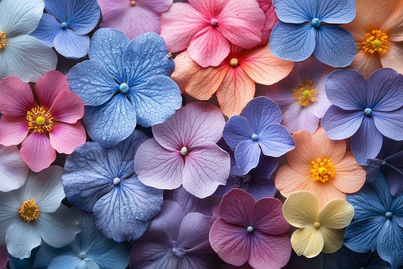picturesque exotic flowers background by Egon Zitter