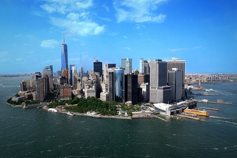New York (Manhattan) vue du ciel par Peter Pijlman