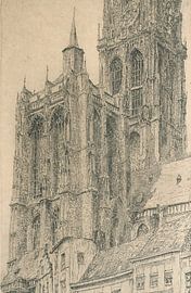 Kathedrale von Antwerpen, Jules De Bruycker, ca. 1929 von Atelier Liesjes