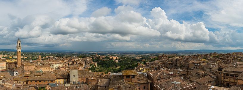 Siena Toskana Italien Panoramablick von Robbert De Reus