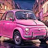 Fiat 500 - Pretty In Pink sur DeVerviers