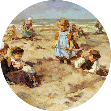 Kinderen aan het strand, Johannes Akkeringa
