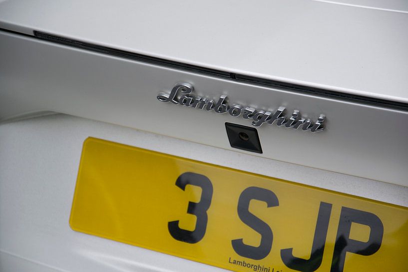 Nummberbord Lamborghini Gumball 3000 van Jolien Kramer