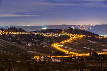 Deutschland, stuttgart rotenberg im weinberg in magischem licht bei nacht von adventure-photos