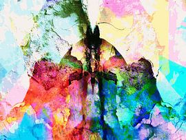 Modern, Abstract kunstwerk - The Last To The Finish Line van Art By Dominic