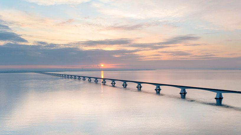 Sunrise Zeelandbrug by Stephan Ihrman