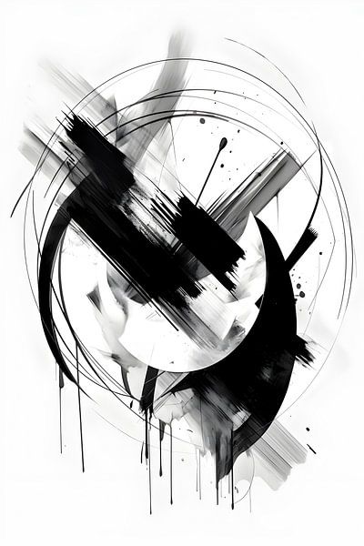 Abstract minimal brush strokes by haroulita