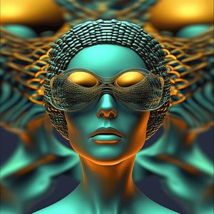 Futuristischer Kopf