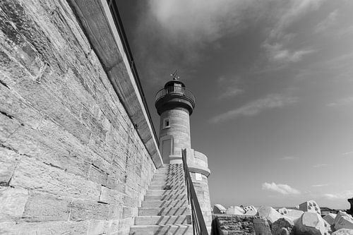 Beklimming naar het baken, vuurtoren van Bastia