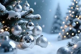 Festliche Ruhe im Schnee von Jean Pierre