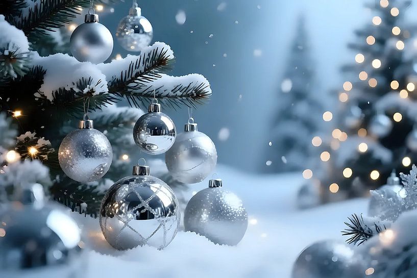 Festliche Ruhe im Schnee von Jean Pierre