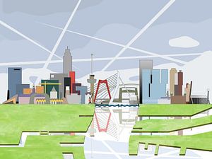 Die Rotterdamer Skyline