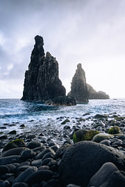Madeira, Ribeira da Janela, Felsformation von Peter Santema