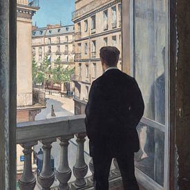 Junger Mann an seinem Fenster, Gustave Cailleboite
