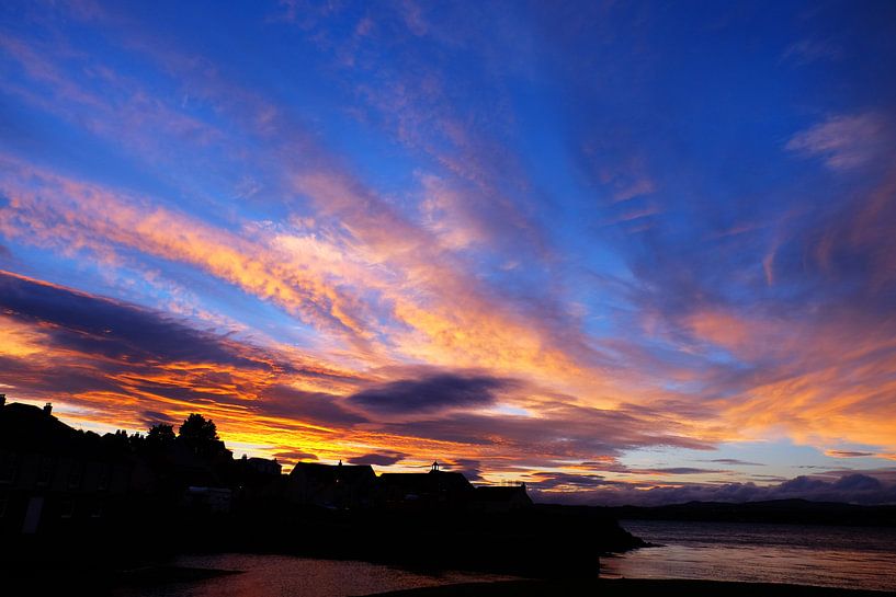 Schotland, zonsondergang bij Newport-on-Tay van Marian Klerx