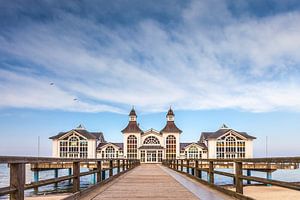 Pier van Sellin op het eiland Rügen, Oostzee van Christian Müringer